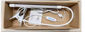 Black and white USB LED desk lamp with 26cm length for study areas