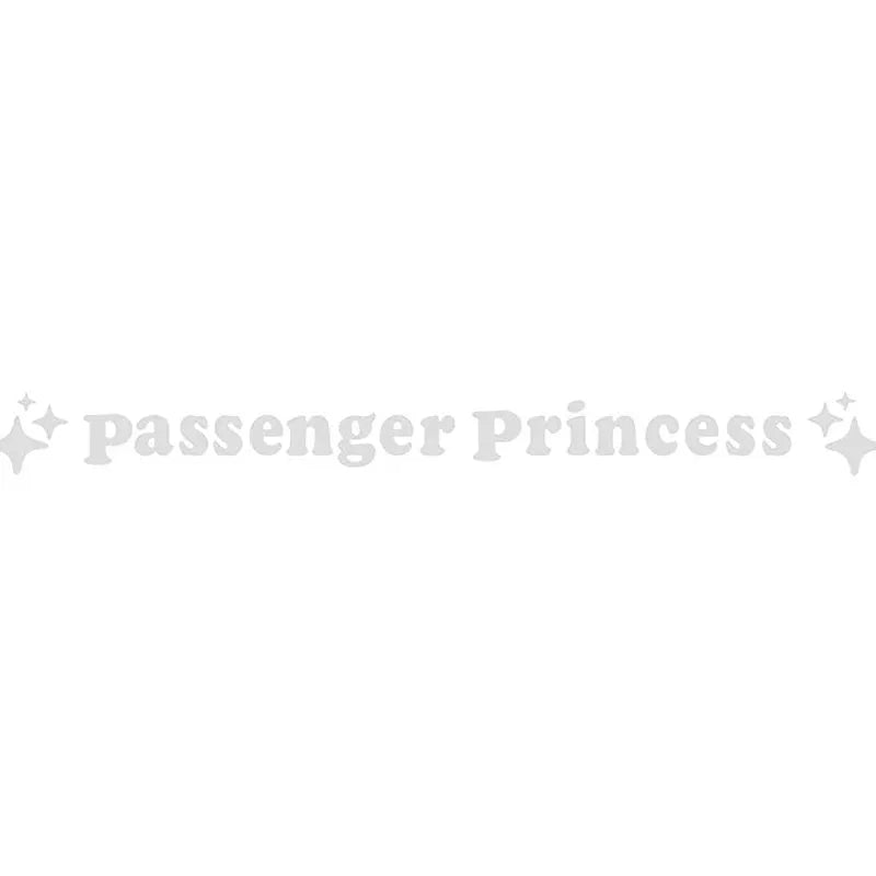 Passenger princess rearview mirror decorative sticker measuring 12.5cm diameter with reflective colour options