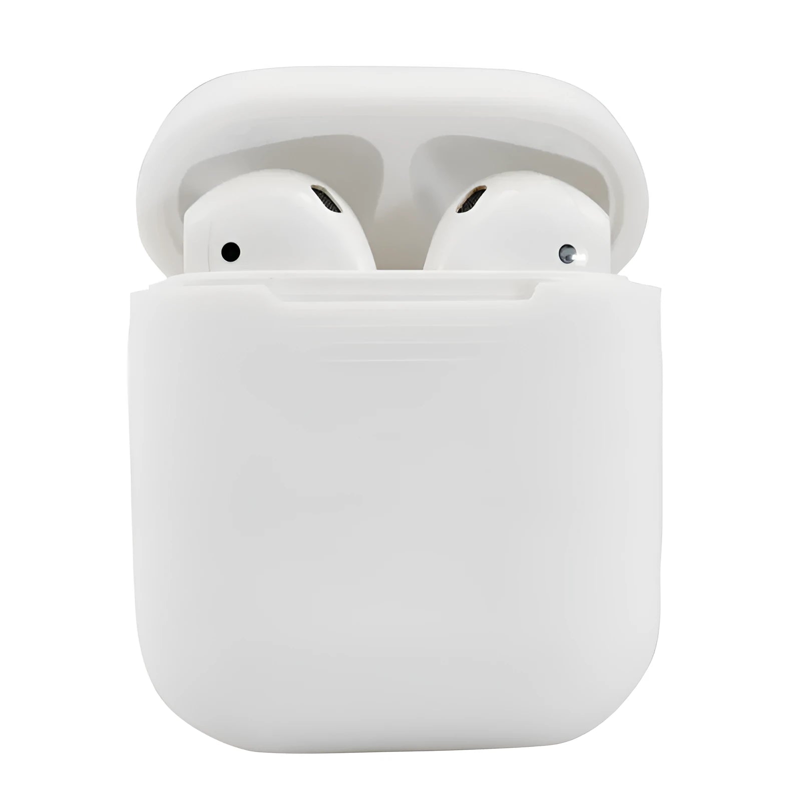 Silicone protective case cover for Apple AirPods 2 wireless headphones in multiple colour options.