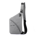 Men's Oxford cloth crossbody chest bag in urban simplicity style with letter pattern elements