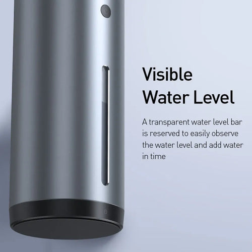 Black aluminum alloy car diffuser humidifier with USB connection removing 99.98% of dust and odours
