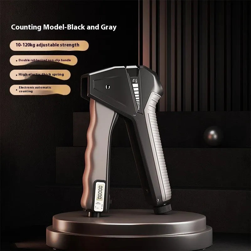 Adjustable hand gripper with mechanical counter display in multiple colour options