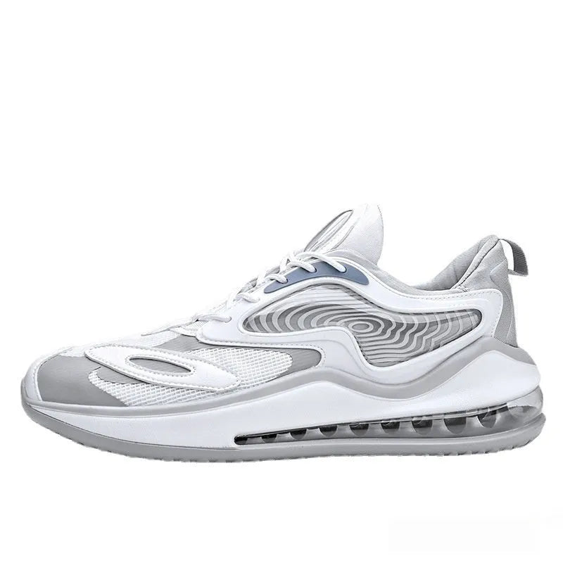 Men's summer casual shoes with air cushion height increasing system in Space Black colour