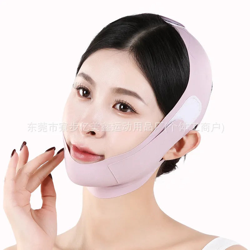 Small V face shaping mask in purple and green graphene 9.0 options with anti-sagging bandage design