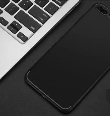 Black TPU silicone mobile phone shell for Apple iPhone models on a white background.