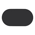 Silicone waterproof cat feeding placemat in beige colour showing size options