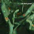 Pure ramie fabric for Hanfu clothing in beige, dark green and grass green colours