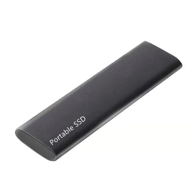 Metal shell mobile SSD expansion hard drive with ultra-thin design in red colour