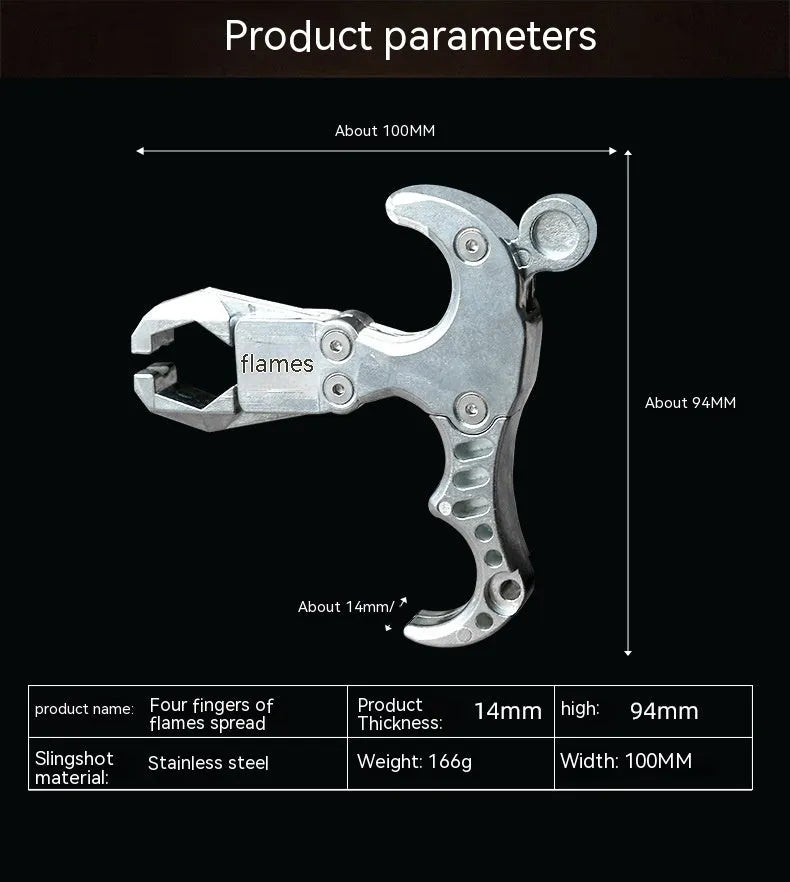 Zinc alloy fishing release aid with two-axis harpoon clip mechanism for terminal tackle management