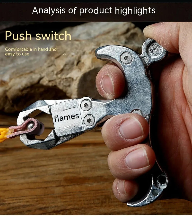 Zinc alloy fishing release aid with two-axis harpoon clip mechanism for terminal tackle management