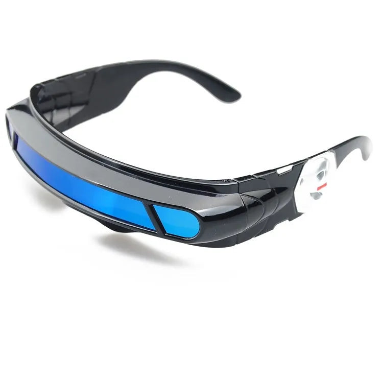 Black frame polarised sunglasses with colour film PC lenses in sports design