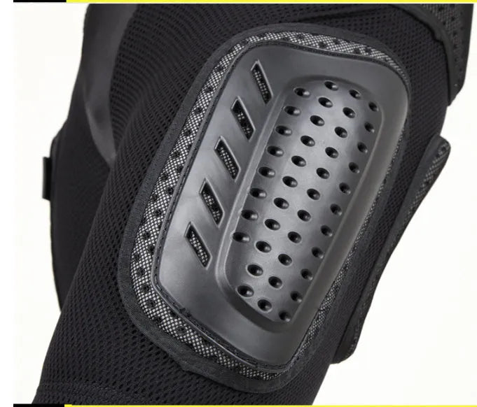 Black cycling hip protection pants showing padded construction for impact safety during mountain biking.