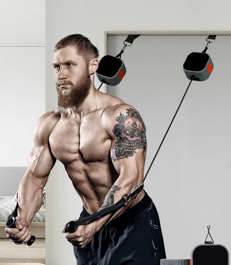 Multifunctional fitness equipment with adjustable resistance for chest expansion and rowing exercises