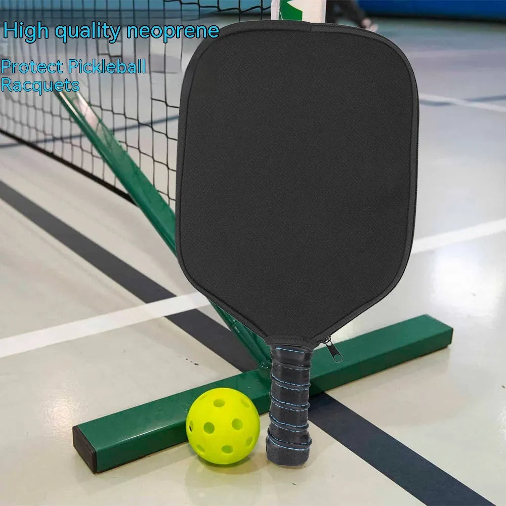 Black neoprene protective sleeve for table tennis racket equipment padding