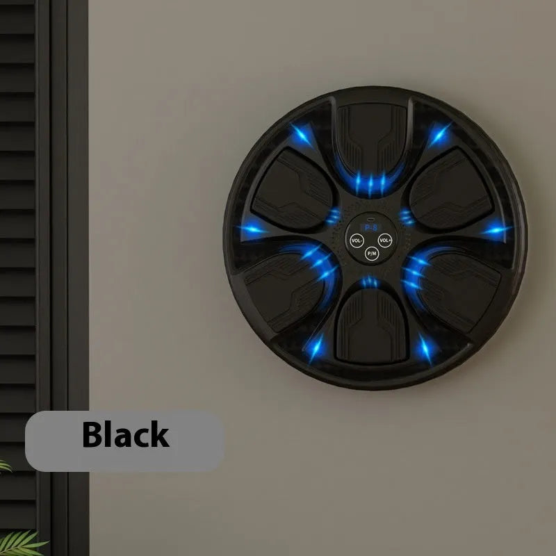 Black intelligent music boxing machine wall target with gloves for home Sanda and fitness training