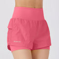 Women's cotton blend quick-dry sports shorts in loose fit showing colour options