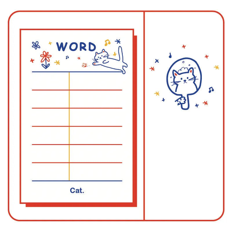 Daily countdown notes notebook with 50 pages measuring 65x100mm in eight design options