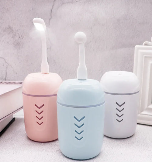 X3 portable car humidifier in columnar design with 200ml water tank capacity