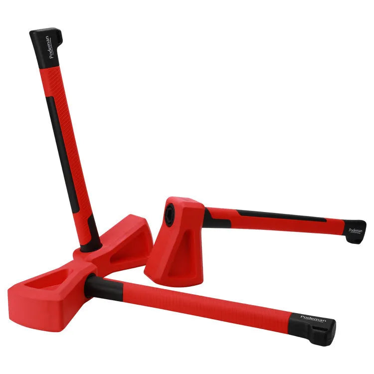 Red plastic fitness axe muscle trainer equipment for home workouts