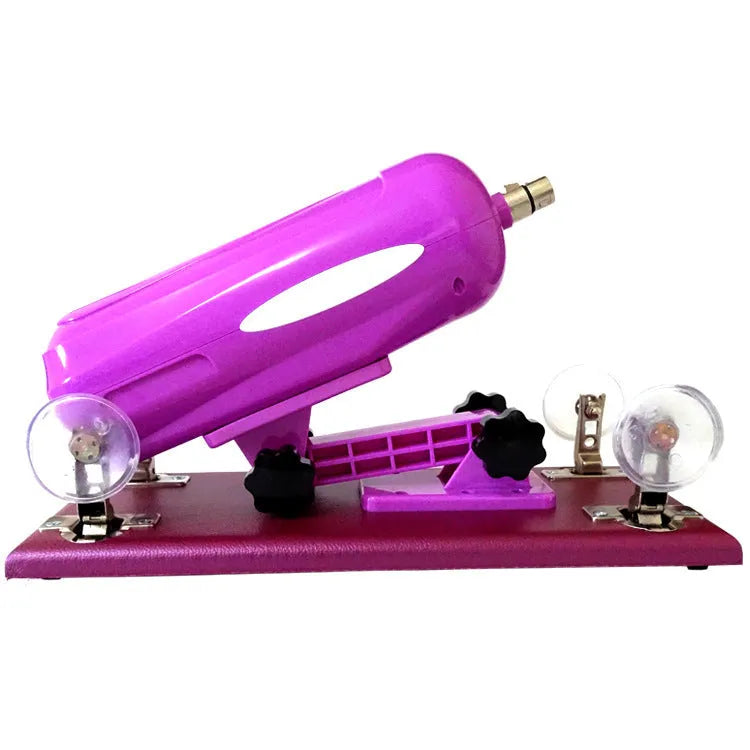 Bobb women's automatic telescopic thrusting sex tool in purple, black, and pink colours
