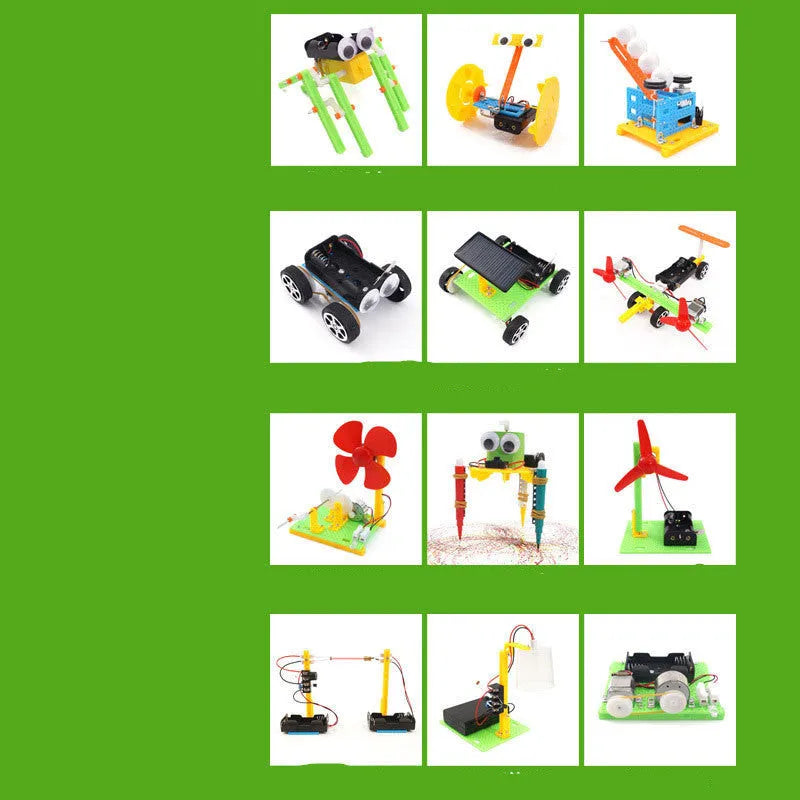 DIY plastic building blocks set for science experiments with three size options for children aged 7-14