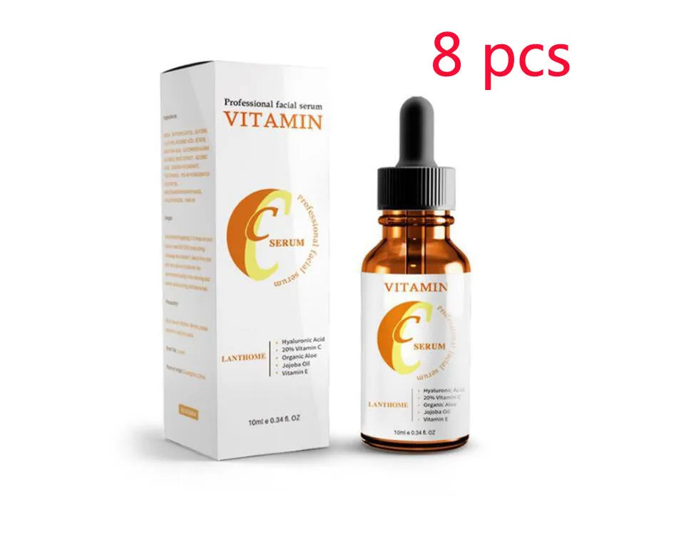 10ml bottle of Vitamin C Hyaluronic Acid Facial Serum for skin brightening and anti-aging
