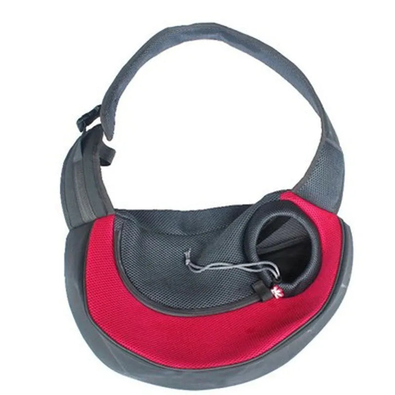 Polyester pet backpack carrier with breathable mesh windows for small dogs and cats