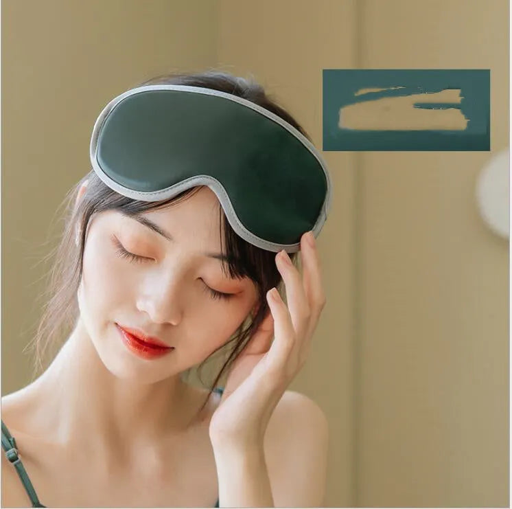 Portable steam sleep massage goggles with USB charging port and adjustable settings