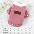 Lambswool dog vest with wool lining in grey or pink, fleece padded for autumn and winter warmth