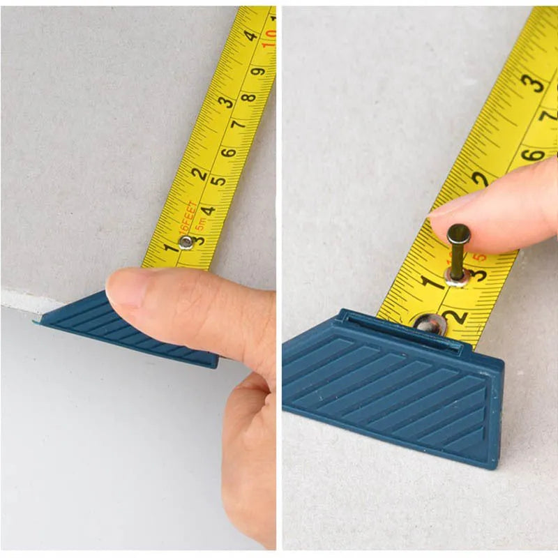 Blue multifunctional woodworking cutter with aluminium blade, TPR handle, and safety lock for dust-free board cutting.