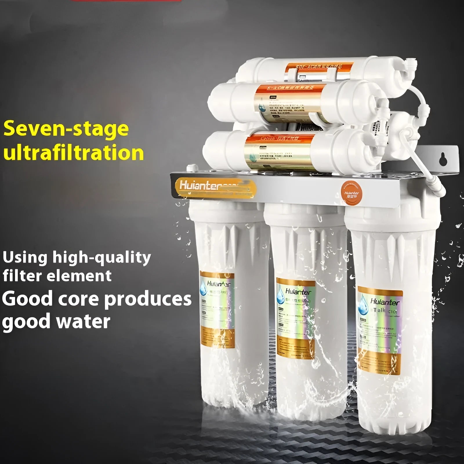 White plastic water purifier filter element cartridge for household direct drinking water purification