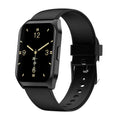 Black or silver smart watch with heart rate monitor, Bluetooth call and music playback on a 1.69-inch screen