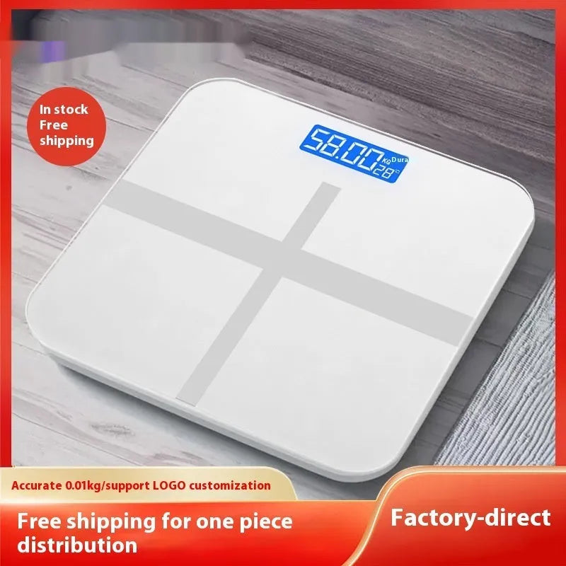 Cross pattern body weighing scale with 26cm platform in Ice Crystal White colour