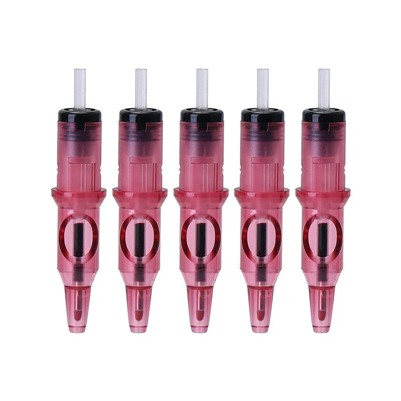 Tattoo integrated needle drawing tool with ballpoint pen mechanism in multiple colour options