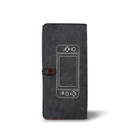 Black felt protective pouch case for Nintendo Switch with game cartridge slots