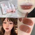 Mirror Lip Lacquer tube in the Milk Huhoo series, showing one of four available shades with 3.5g net content.
