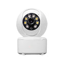 1080p Bluetooth indoor security camera with dual lights and ceiling mount bracket