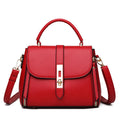Women's soft PU leather shoulder bag in square vertical design with single shoulder strap
