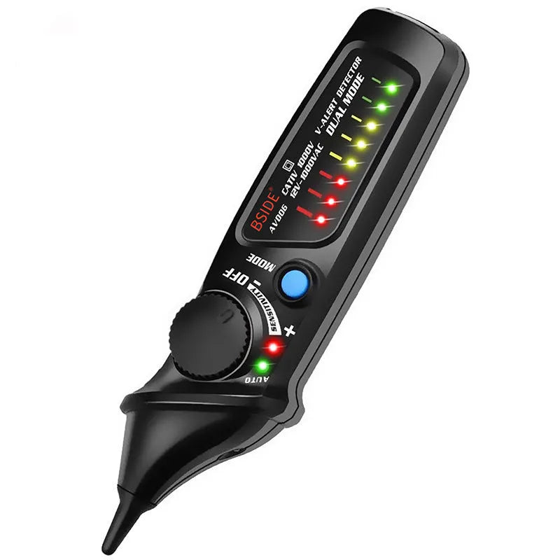 Smart sensor test pencil with round head for high-voltage electrical testing
