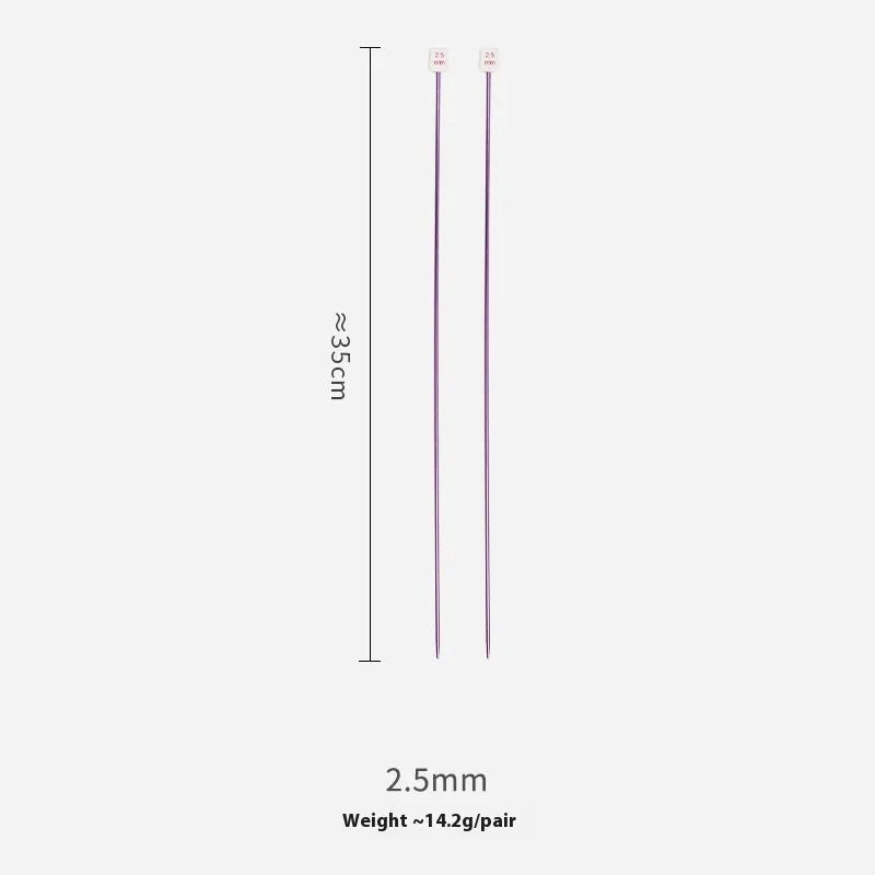 Complete set of 28 crochet hooks in 14 sizes from 2.0mm to 10.0mm with protective caps
