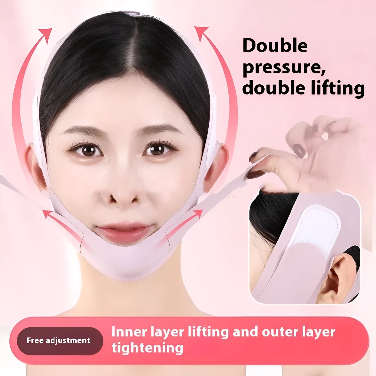 Small V face shaping mask in purple and green graphene 9.0 options with anti-sagging bandage design
