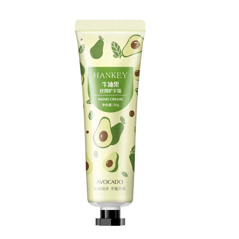 30g hand cream tube with fruit and botanical fragrance options for dry skin moisturisation