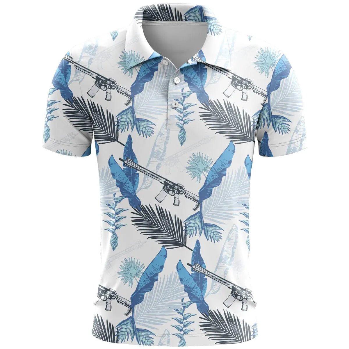 Men's 3D printed sports short sleeve top in loose fit with colour pattern