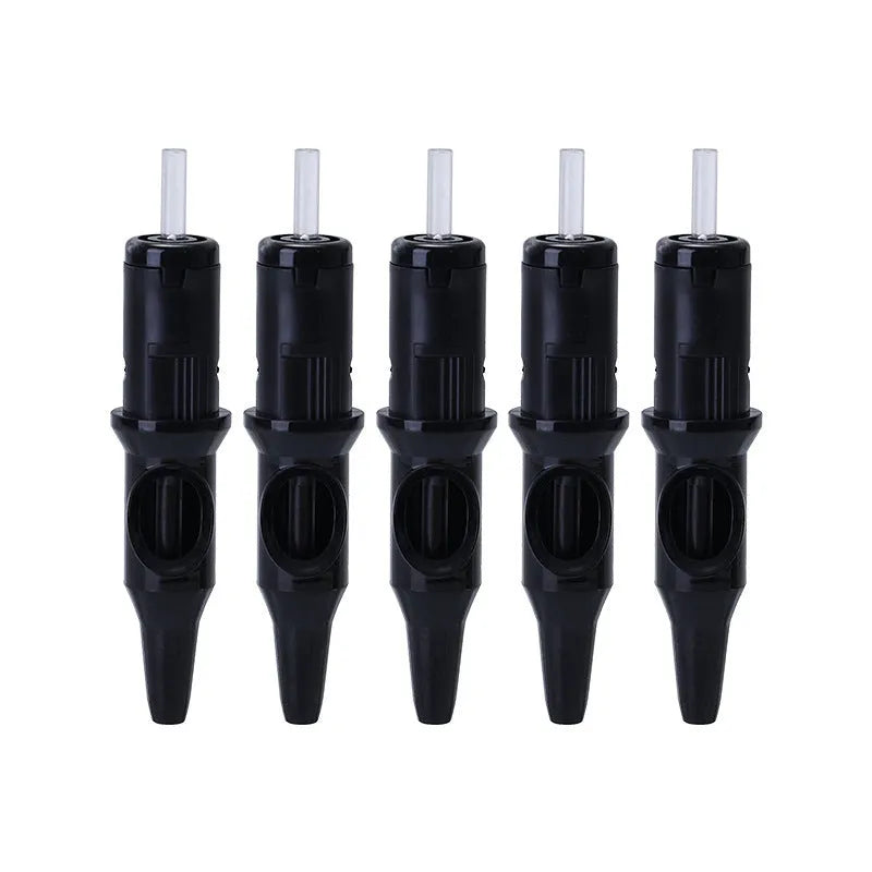 Tattoo integrated needle drawing tool with ballpoint pen mechanism in multiple colour options