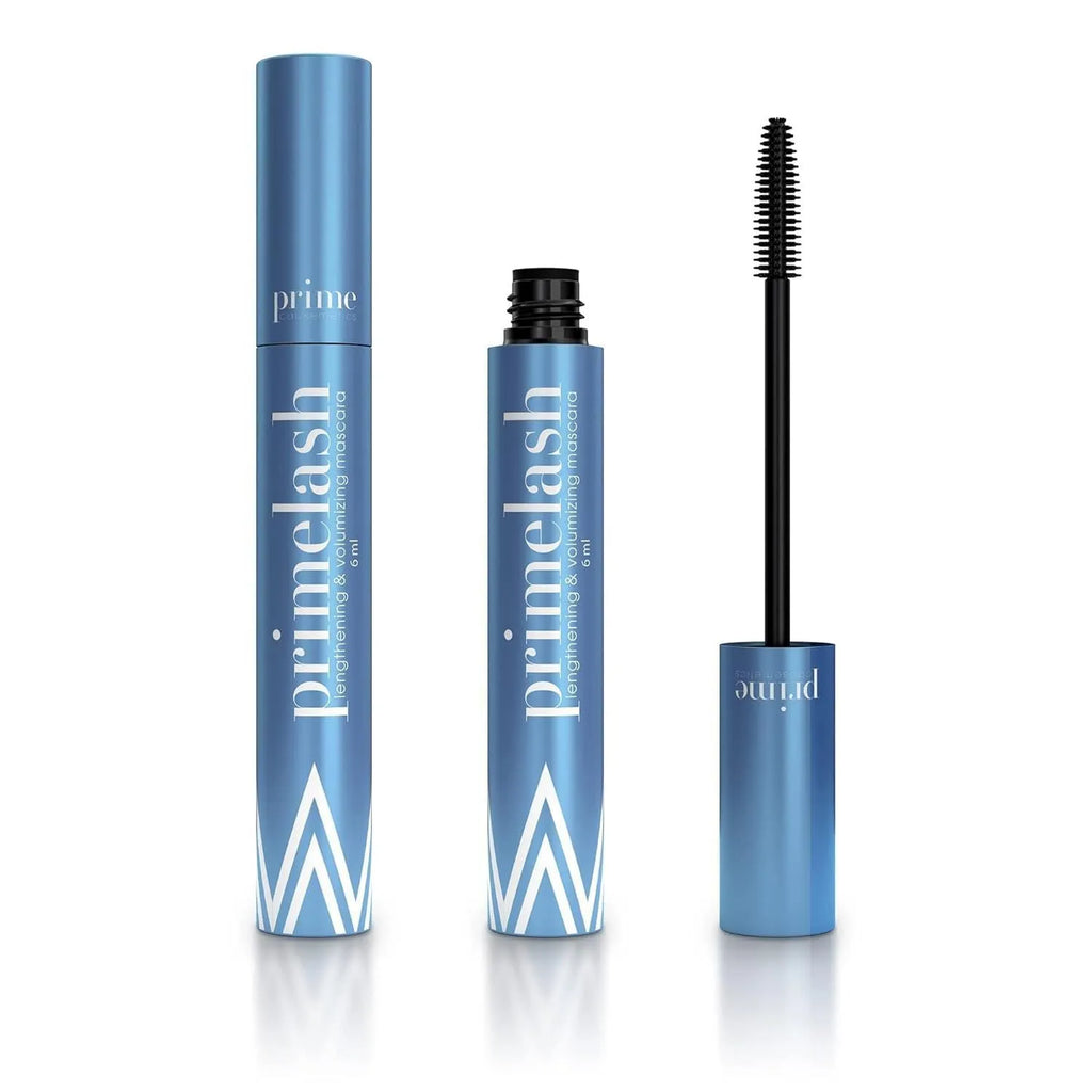 Black eyebrow mascara and eyelash tint tube with spoolie brush applicator, 0.7g content