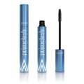 Black eyebrow mascara and eyelash tint tube with spoolie brush applicator, 0.7g content