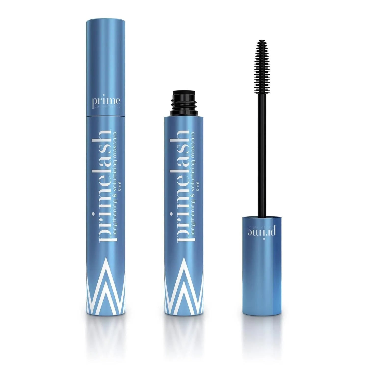 Black eyebrow mascara and eyelash tint tube with spoolie brush applicator, 0.7g content