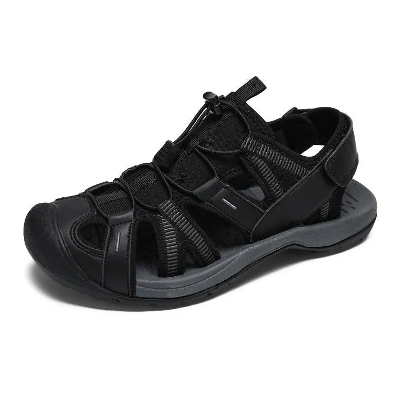 Men's outdoor casual sports shoes in LX01 Blue with mesh upper and rubber sole