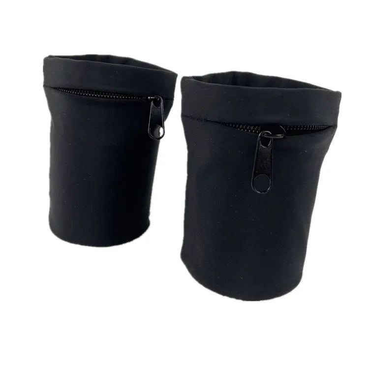 Wrist bag armband sleeve measuring 10 by 10.5 cm for mobile phone storage during camping and fitness