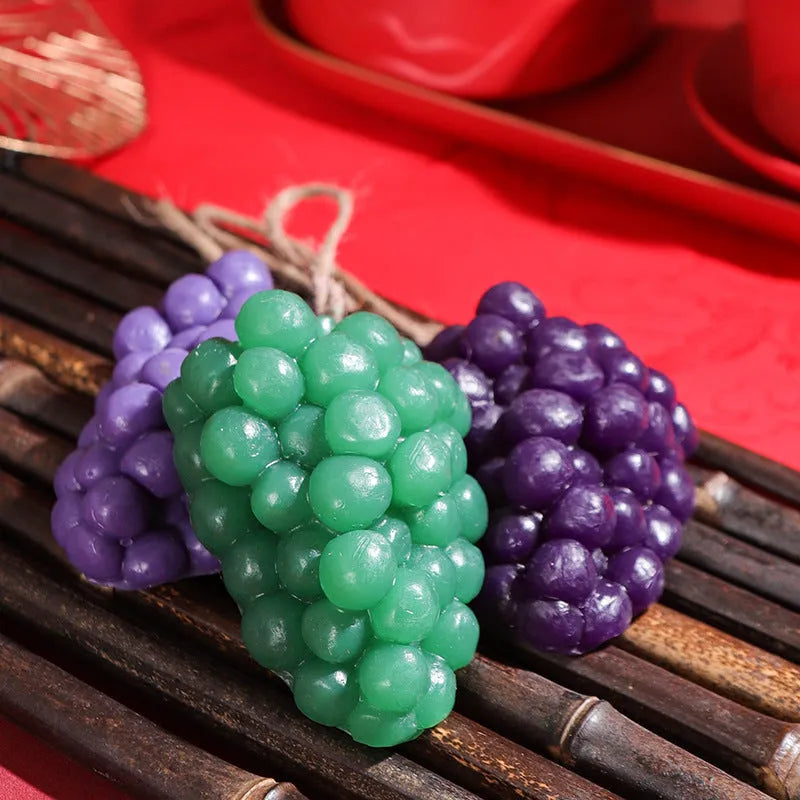 Purple and green grape cluster handmade soap bar with 80g net weight